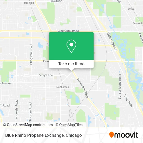 Blue Rhino Propane Exchange map