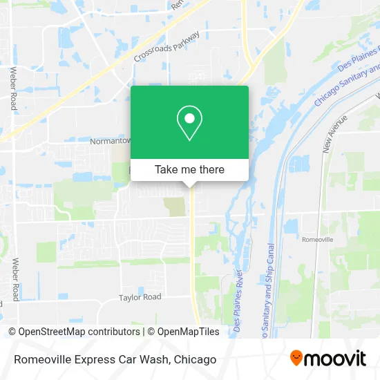 Romeoville Express Car Wash map