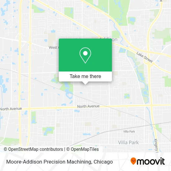 Moore-Addison Precision Machining map