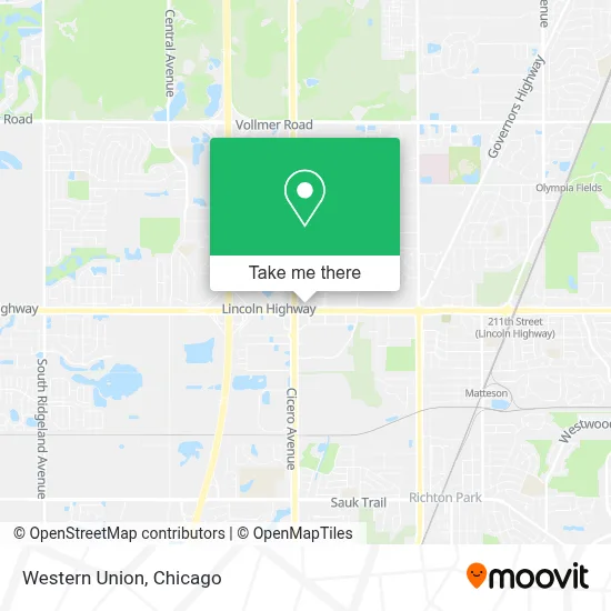 Western Union map
