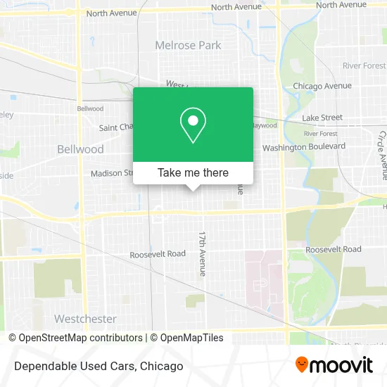 Dependable Used Cars map