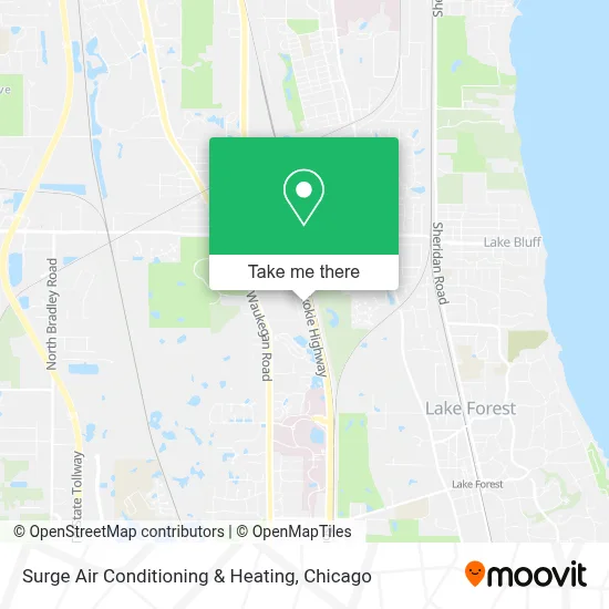 Surge Air Conditioning & Heating map