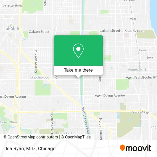 Isa Ryan, M.D. map