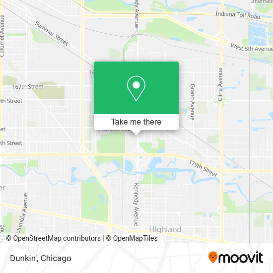 Dunkin' map