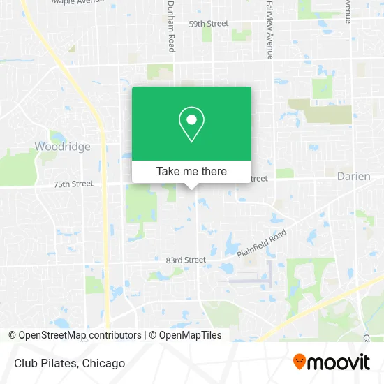 Club Pilates map