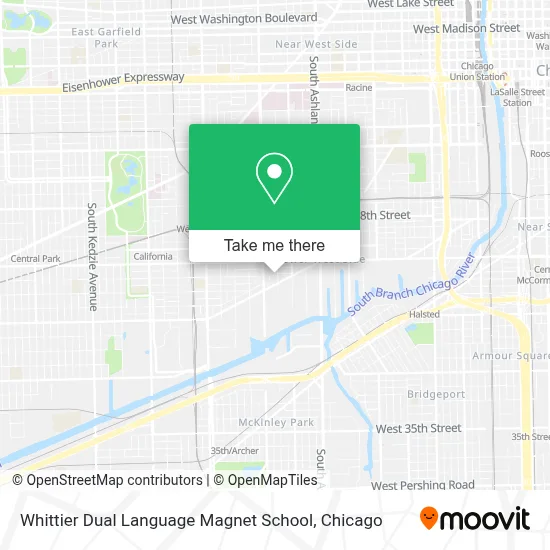 Whittier Dual Language Magnet School map