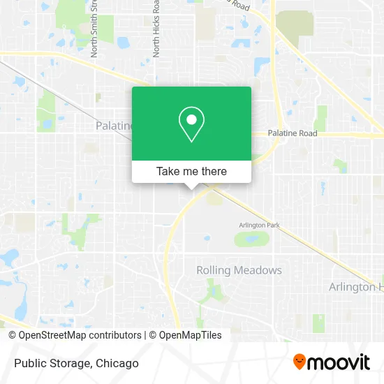 Public Storage map