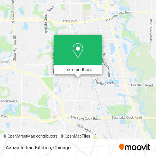 Aahaa Indian Kitchen map