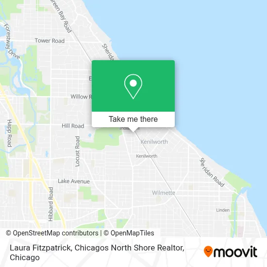 Laura Fitzpatrick, Chicagos North Shore Realtor map