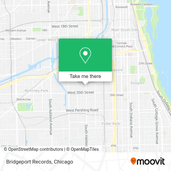 Bridgeport Records map