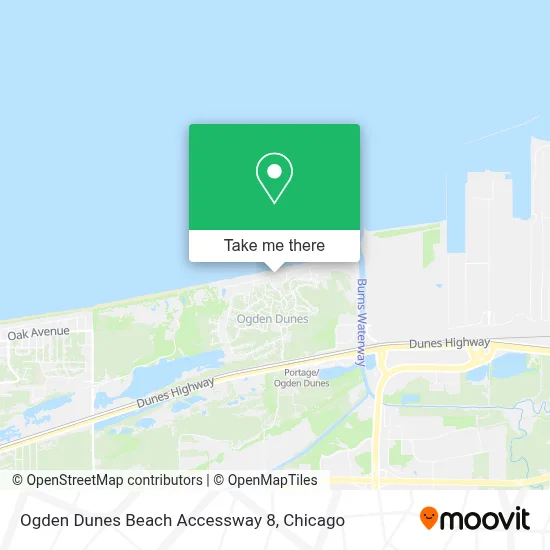 Ogden Dunes Beach Accessway 8 map
