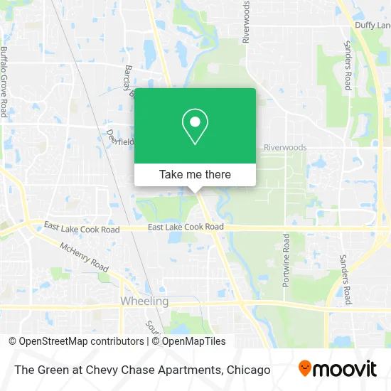 The Green at Chevy Chase Apartments map