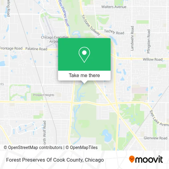 Forest Preserves Of Cook County map