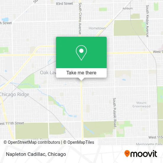 Napleton Cadillac map