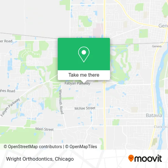 Wright Orthodontics map