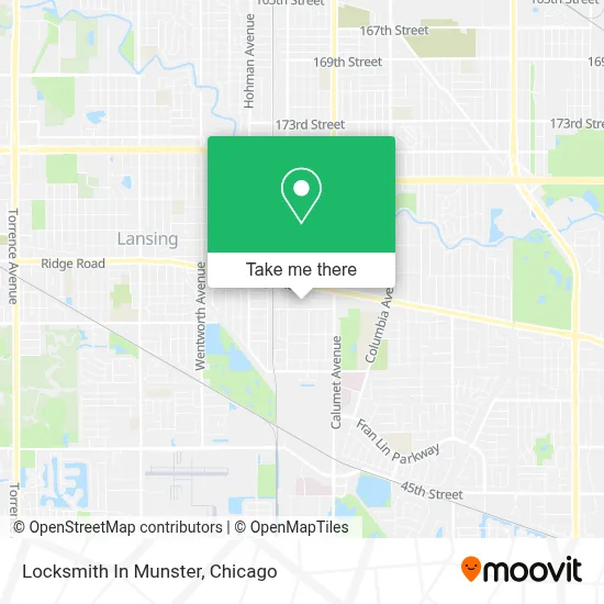 Locksmith In Munster map