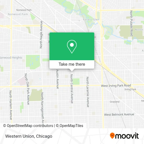 Western Union map