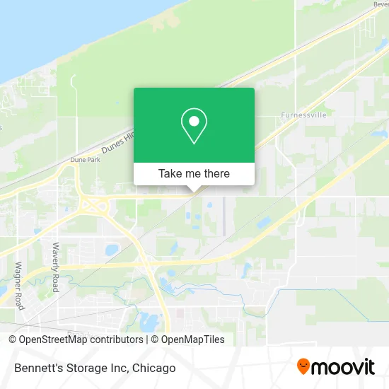 Bennett's Storage Inc map
