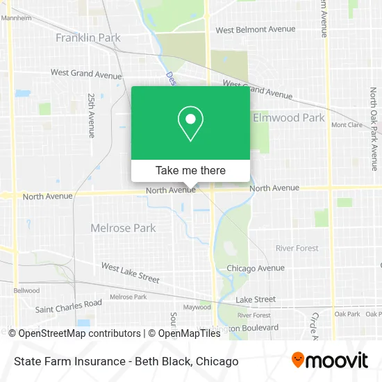 State Farm Insurance - Beth Black map