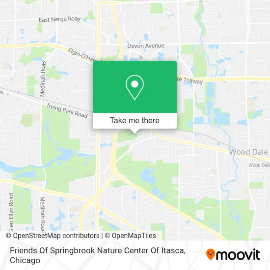 Friends Of Springbrook Nature Center Of Itasca map