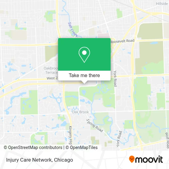 Injury Care Network map