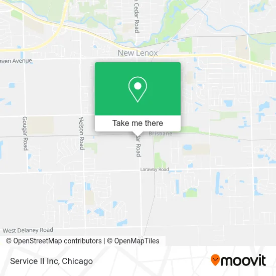 Service II Inc map