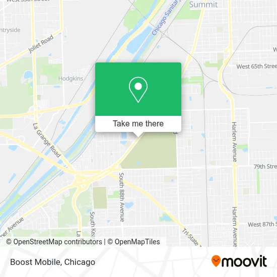 Boost Mobile map