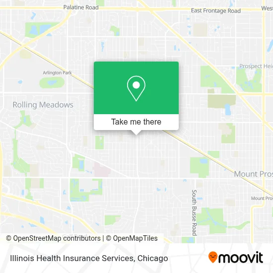 Illinois Health Insurance Services map