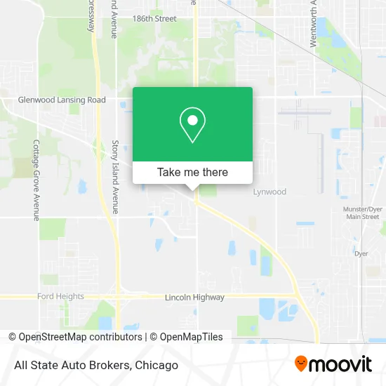 All State Auto Brokers map