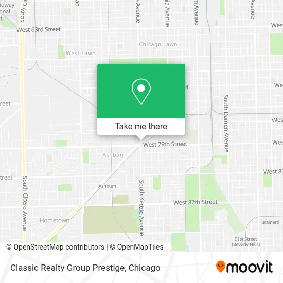 Classic Realty Group Prestige map