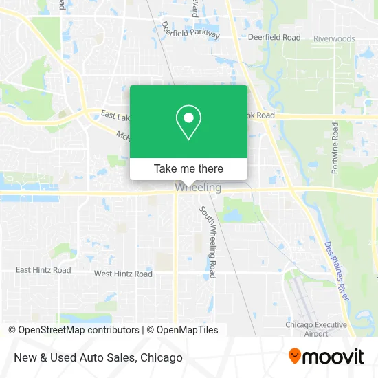 New & Used Auto Sales map