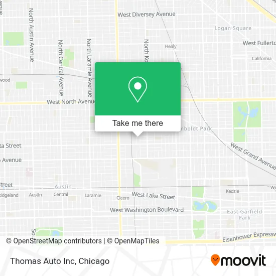 Thomas Auto Inc map