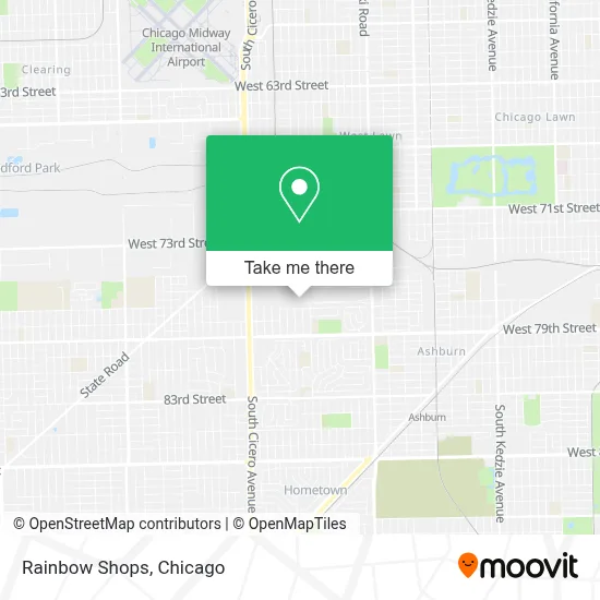 Rainbow Shops map