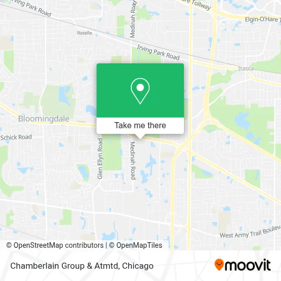 Chamberlain Group & Atmtd map
