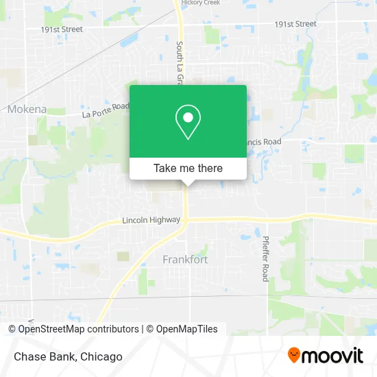 Chase Bank map