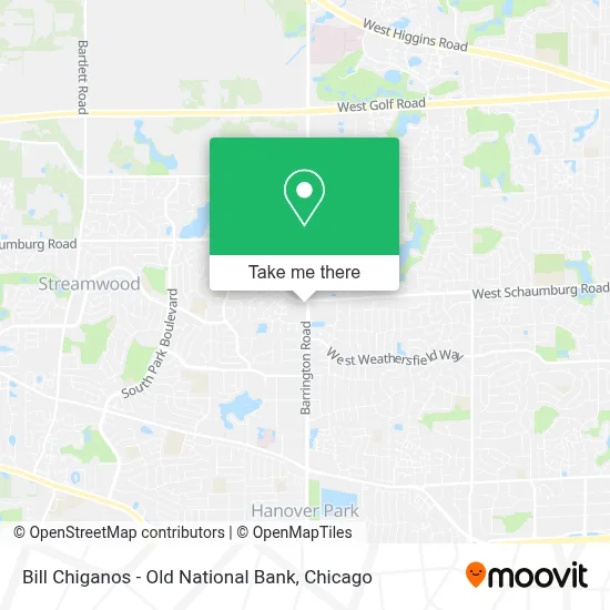 Bill Chiganos - Old National Bank map