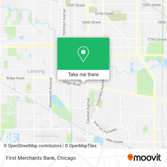 First Merchants Bank map