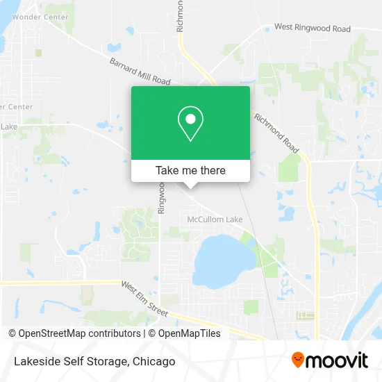 Lakeside Self Storage map