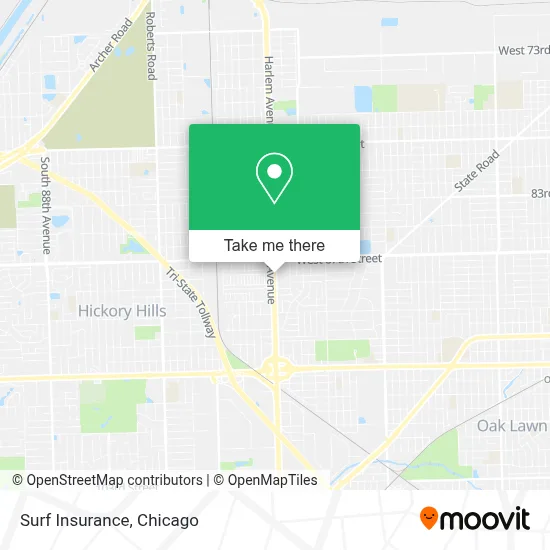 Surf Insurance map