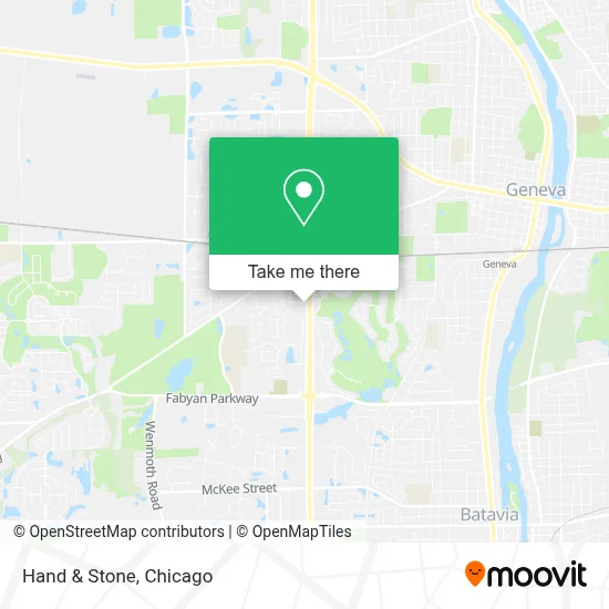 Hand & Stone map