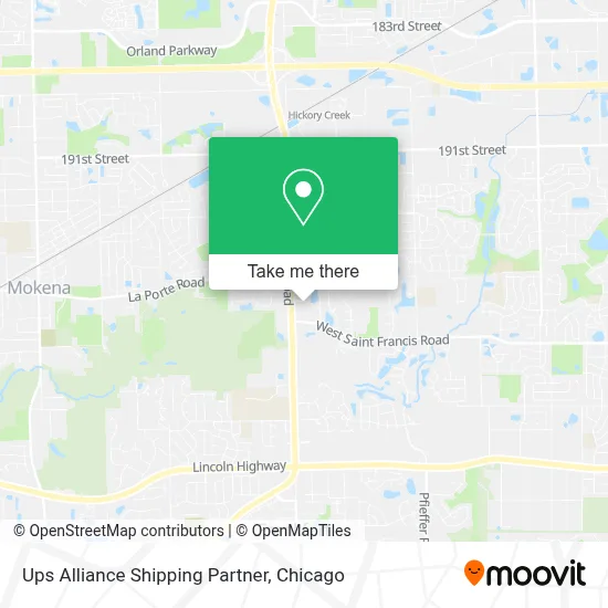 Ups Alliance Shipping Partner map