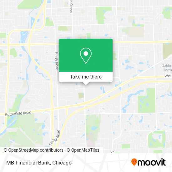 MB Financial Bank map