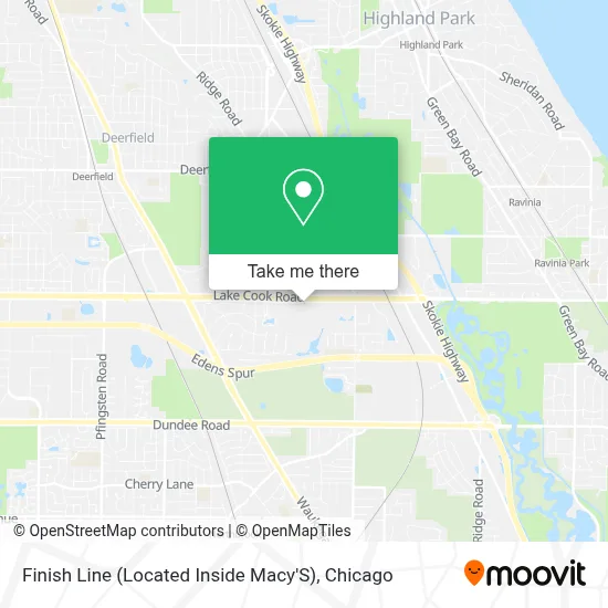 Finish Line (Located Inside Macy'S) map