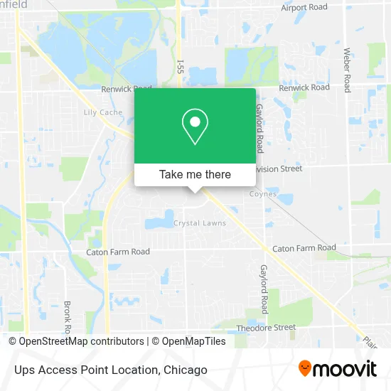 Ups Access Point Location map