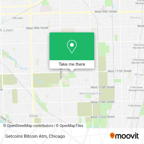 Getcoins Bitcoin Atm map