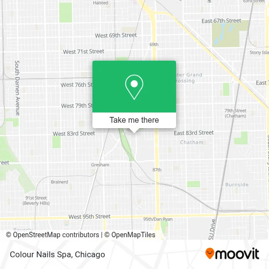 Colour Nails Spa map
