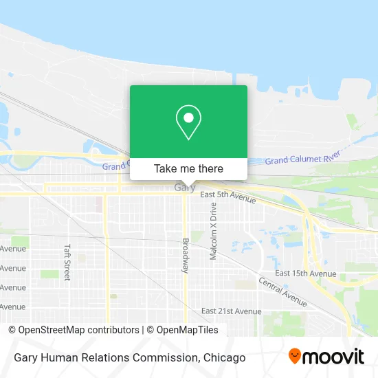Gary Human Relations Commission map
