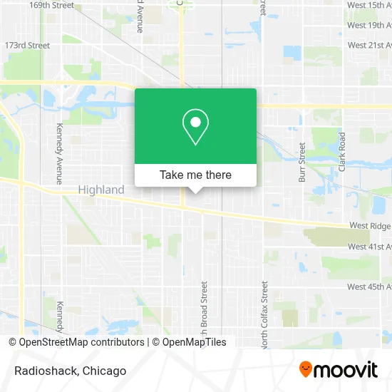 Radioshack map