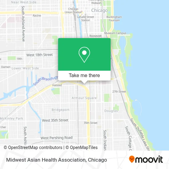 Midwest Asian Health Association map