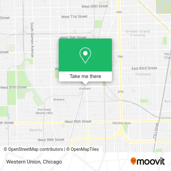 Western Union map